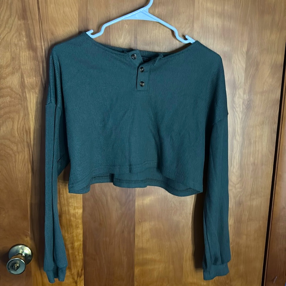 Dark green sweater